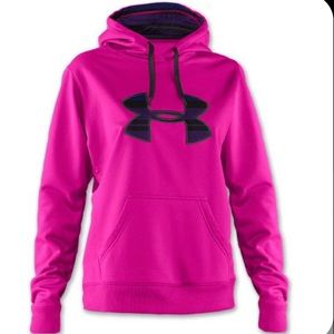 Girls Pink Under Armour Hoodie
